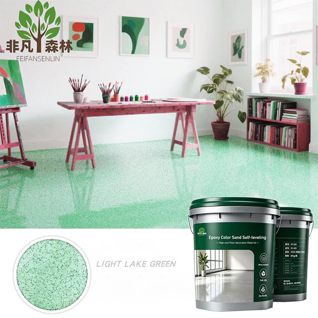 Epoxy Colored Sand Self-Leveling Flooring