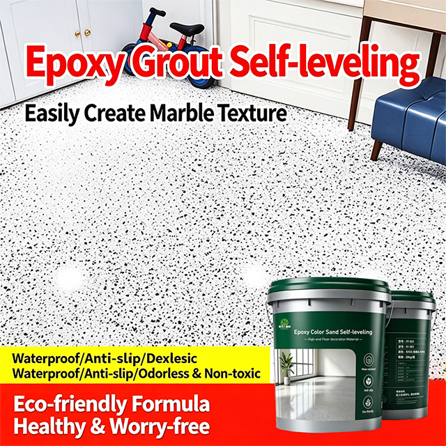 Epoxy Colored Sand Self-Leveling Flooring